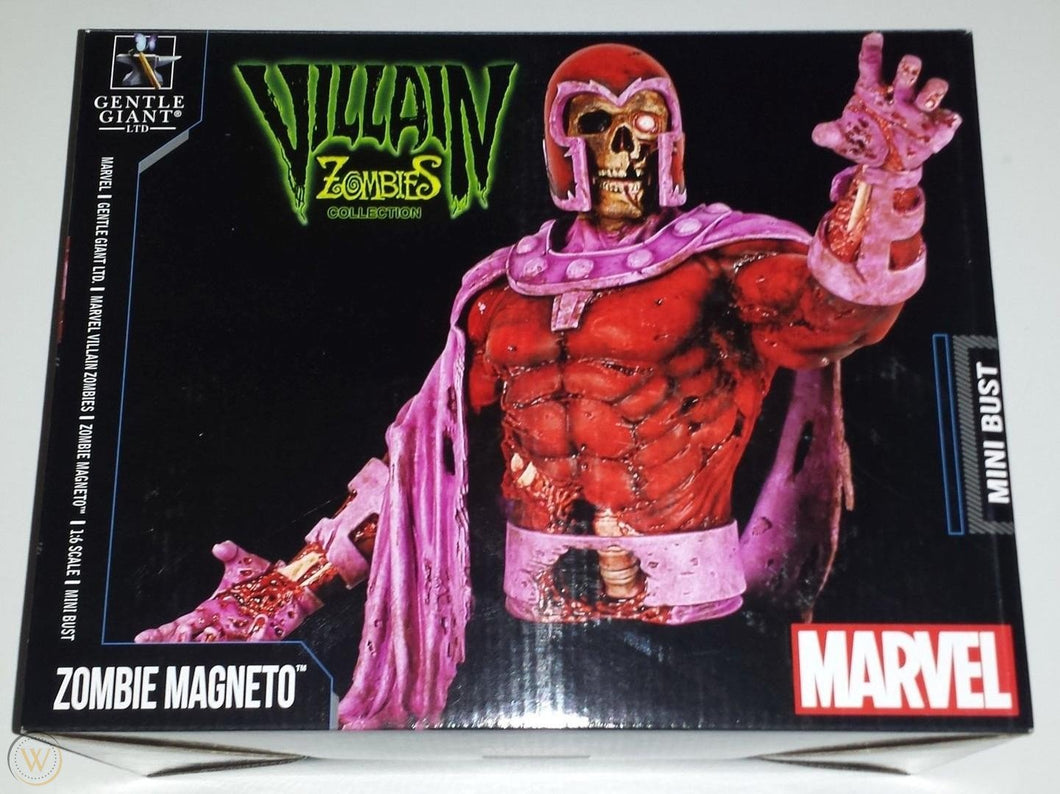 NYCC 2013 SDCC VILLIAN ZOMBIES GENTLE GIANT ZOMBIE MAGNETO LIMITED EDITION BUST STATUE 796/1500
